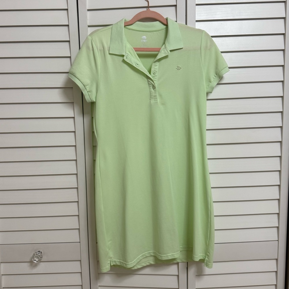 Light Green Polo Midi Dress